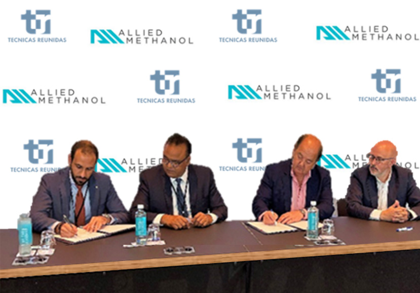 Técnicas Reunidas and Allied Methanol have signed an agreement to develop an integrated methanol and blue ammonia plant in Australia.